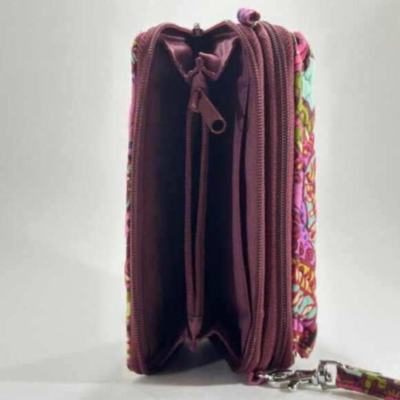 Women's Vera Bradley Crossbody Bag - Pink/Multicolor Pattern - Picture 2 of 4